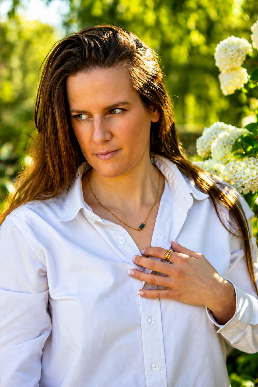 Collier jade vert Glaia Collection