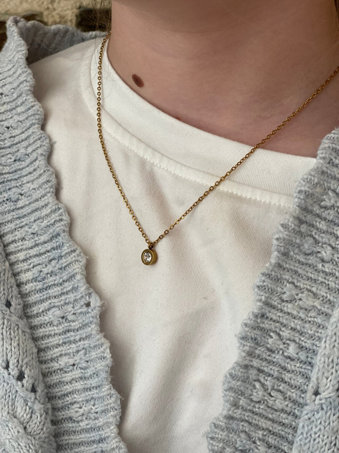 Collier solitaire Glaia Collection