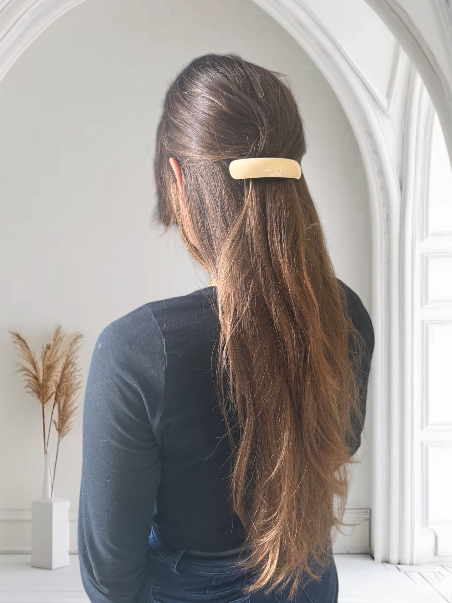 Barrette Celia Blanche Glaia Collection
