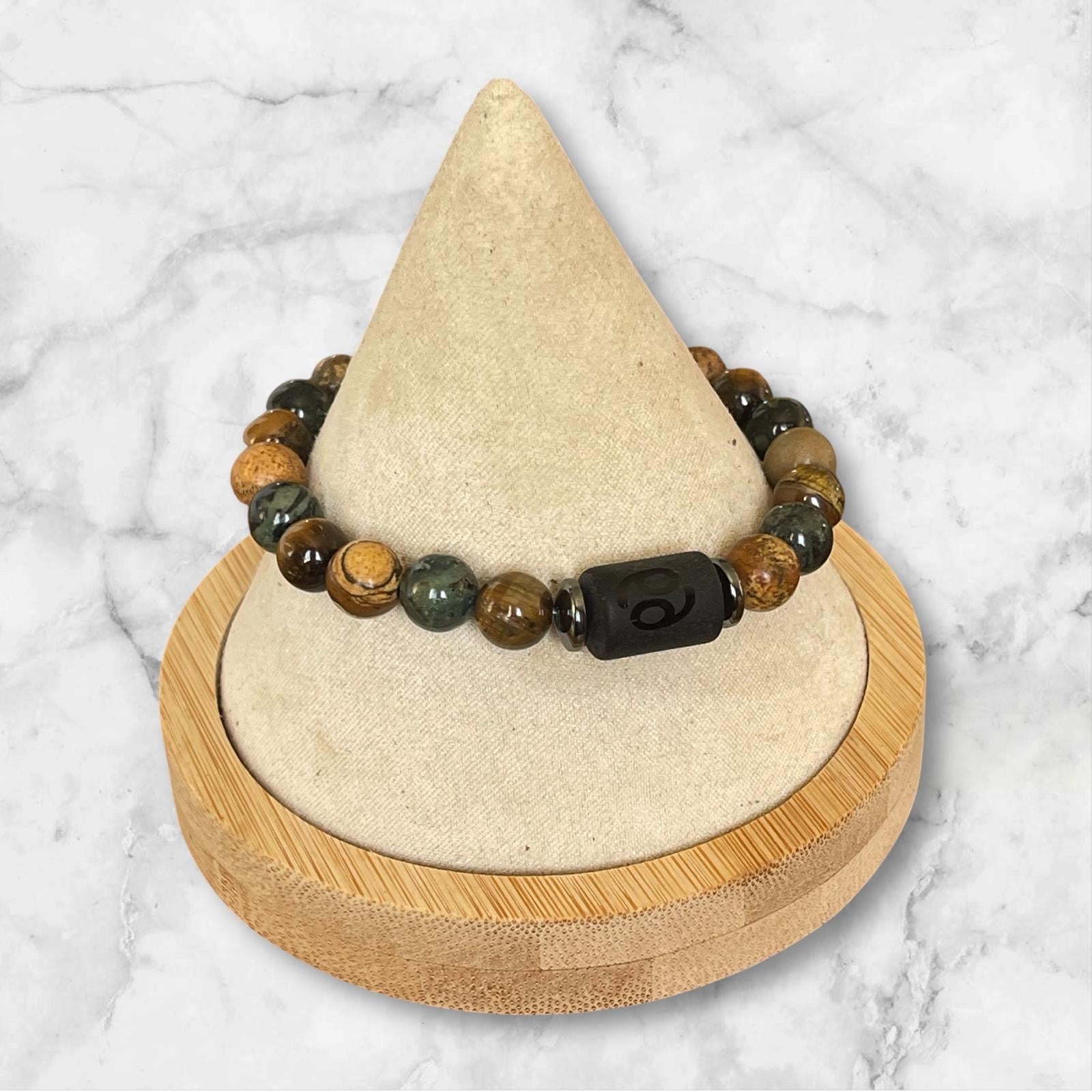 Bracelet  astro en perles naturelles Glaia Collection