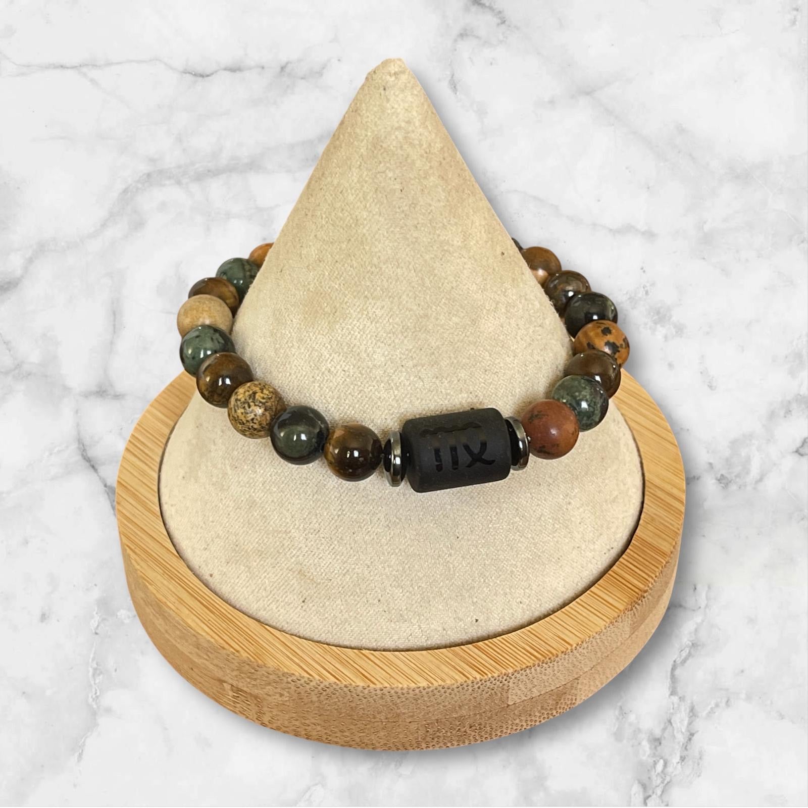 Bracelet  astro en perles naturelles Glaia Collection
