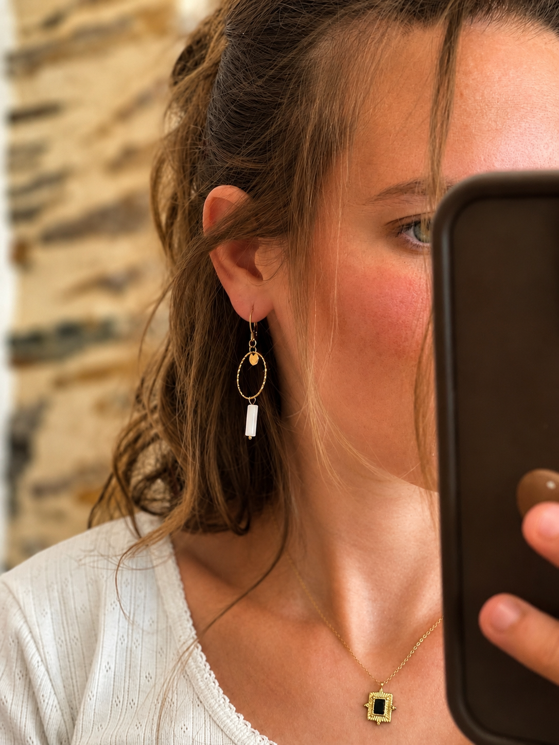 Boucles d’oreilles Blanche Glaia Collection