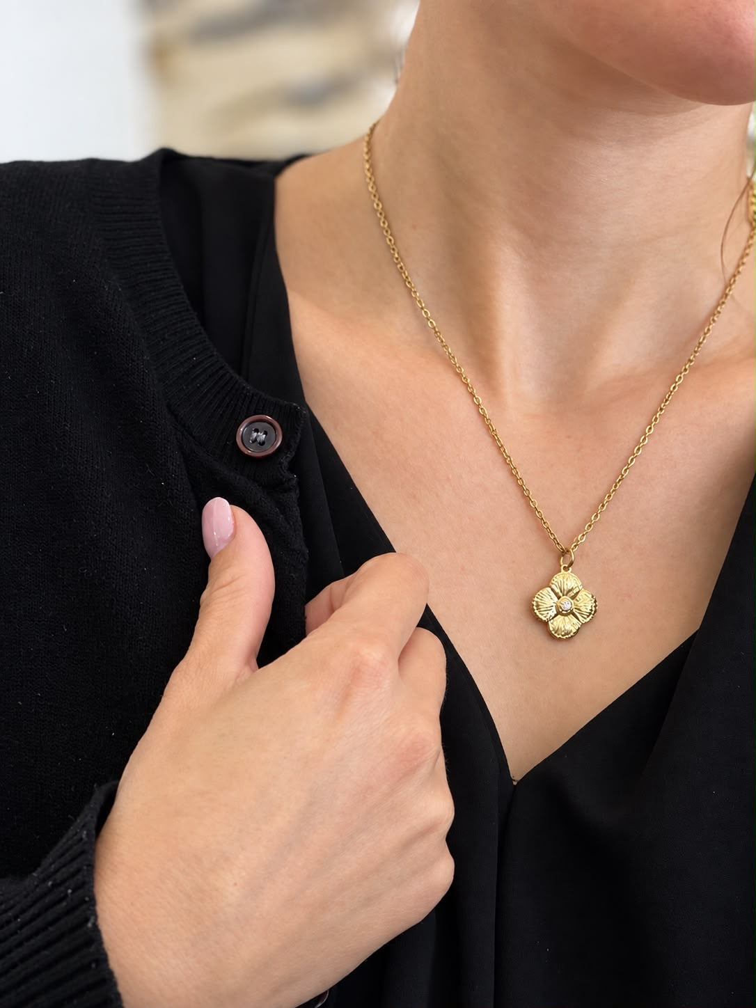 Collier Fleur Dorée Glaia Collection