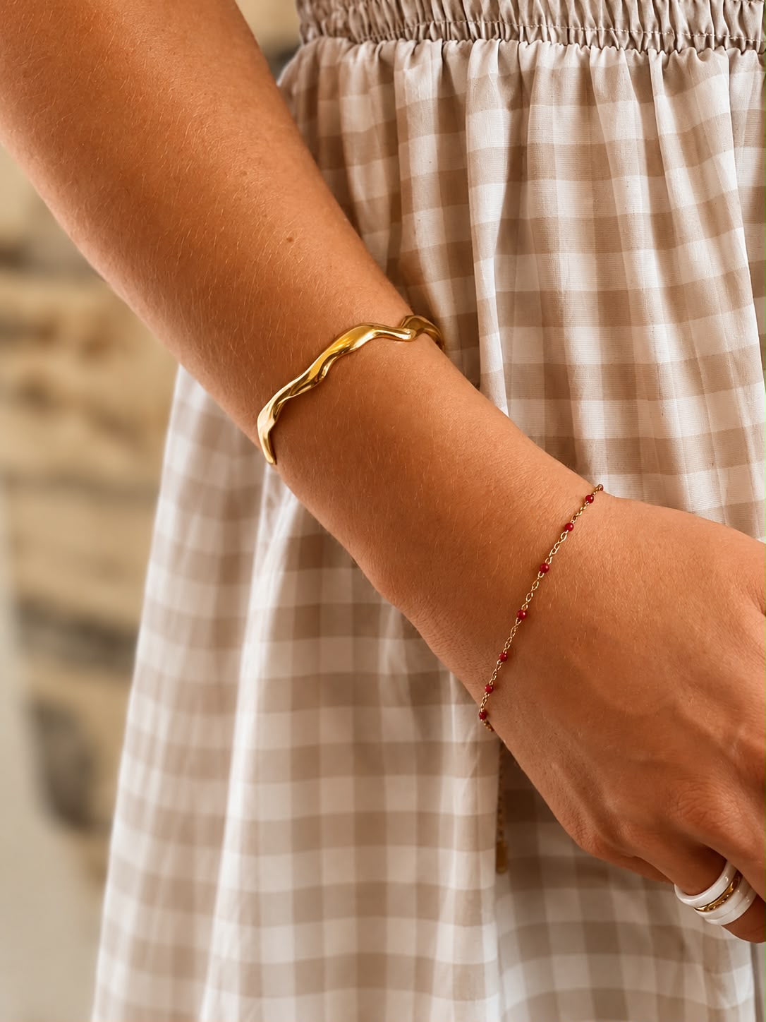 Bracelet Azélia Rouge Glaia Collection