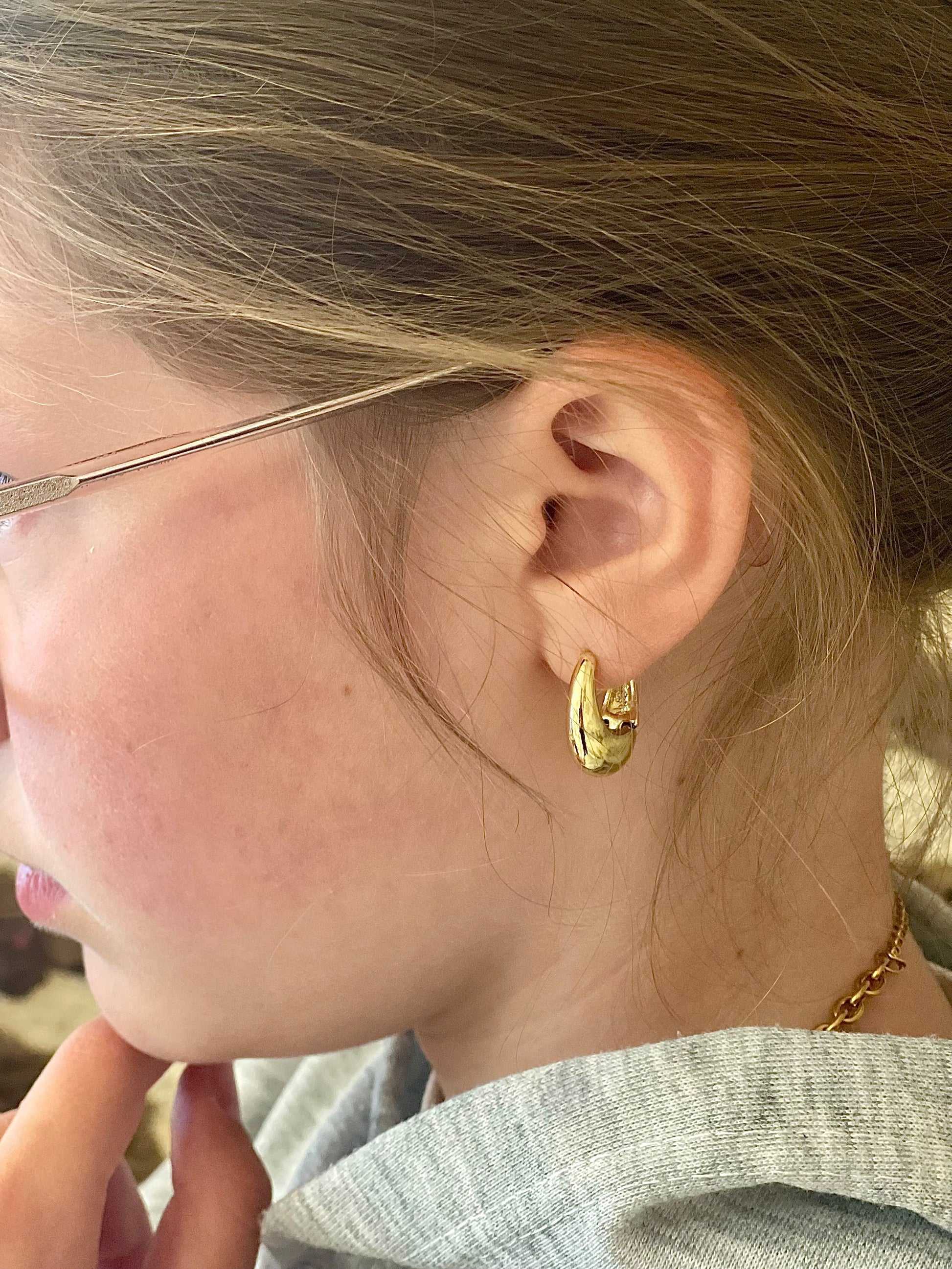 Boucles d’oreilles créole goutte Glaia Collection