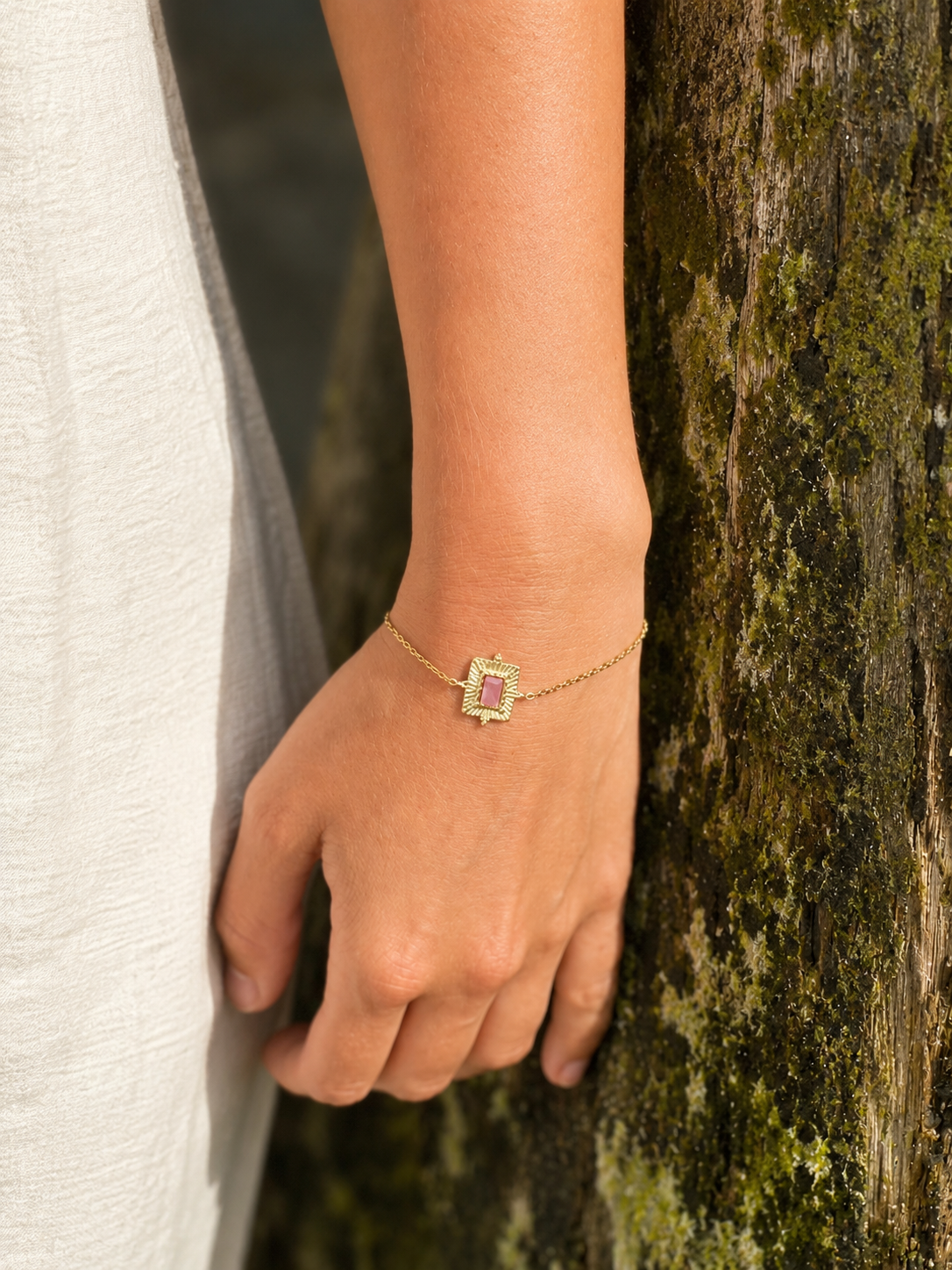 Bracelet Edna tourmaline Rose Glaia Collection