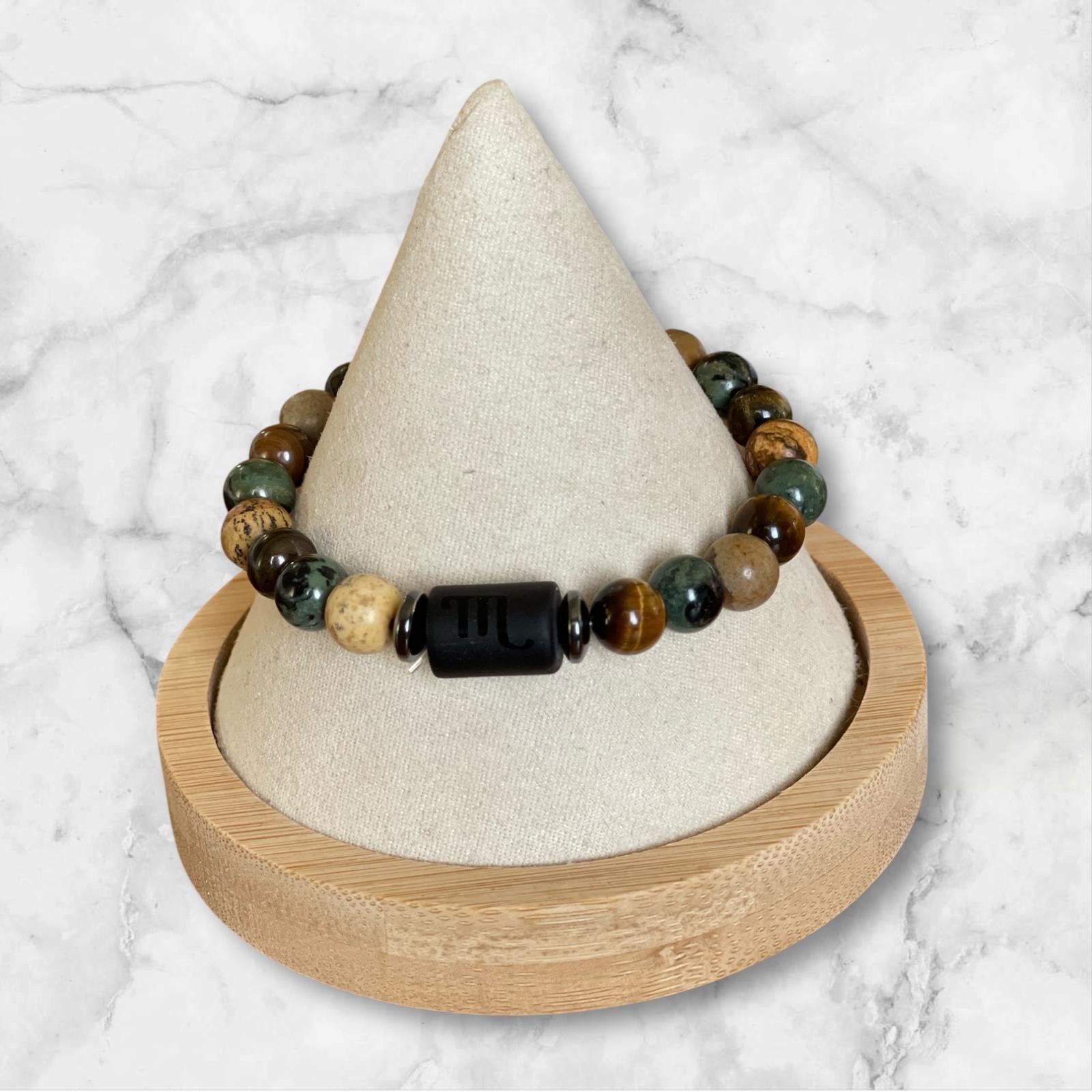 Bracelet  astro en perles naturelles Glaia Collection