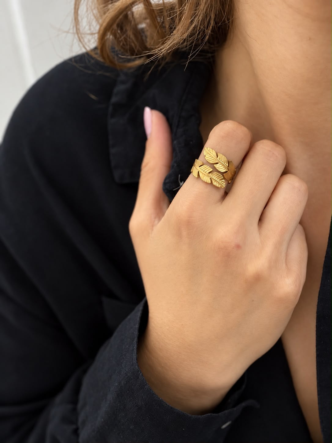 Bague Feuilles Glaia Collection