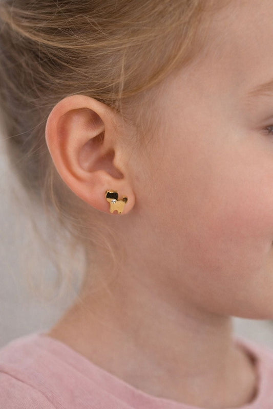 Boucle d'oreille enfant chat Glaia Collection