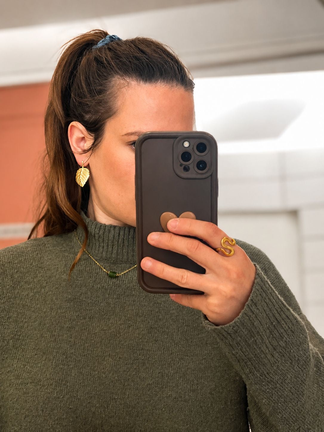 Boucles d’oreilles Feuille Glaia Collection