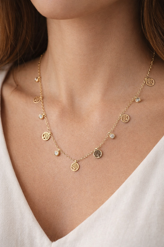 Collier Arbre de Vie Doré