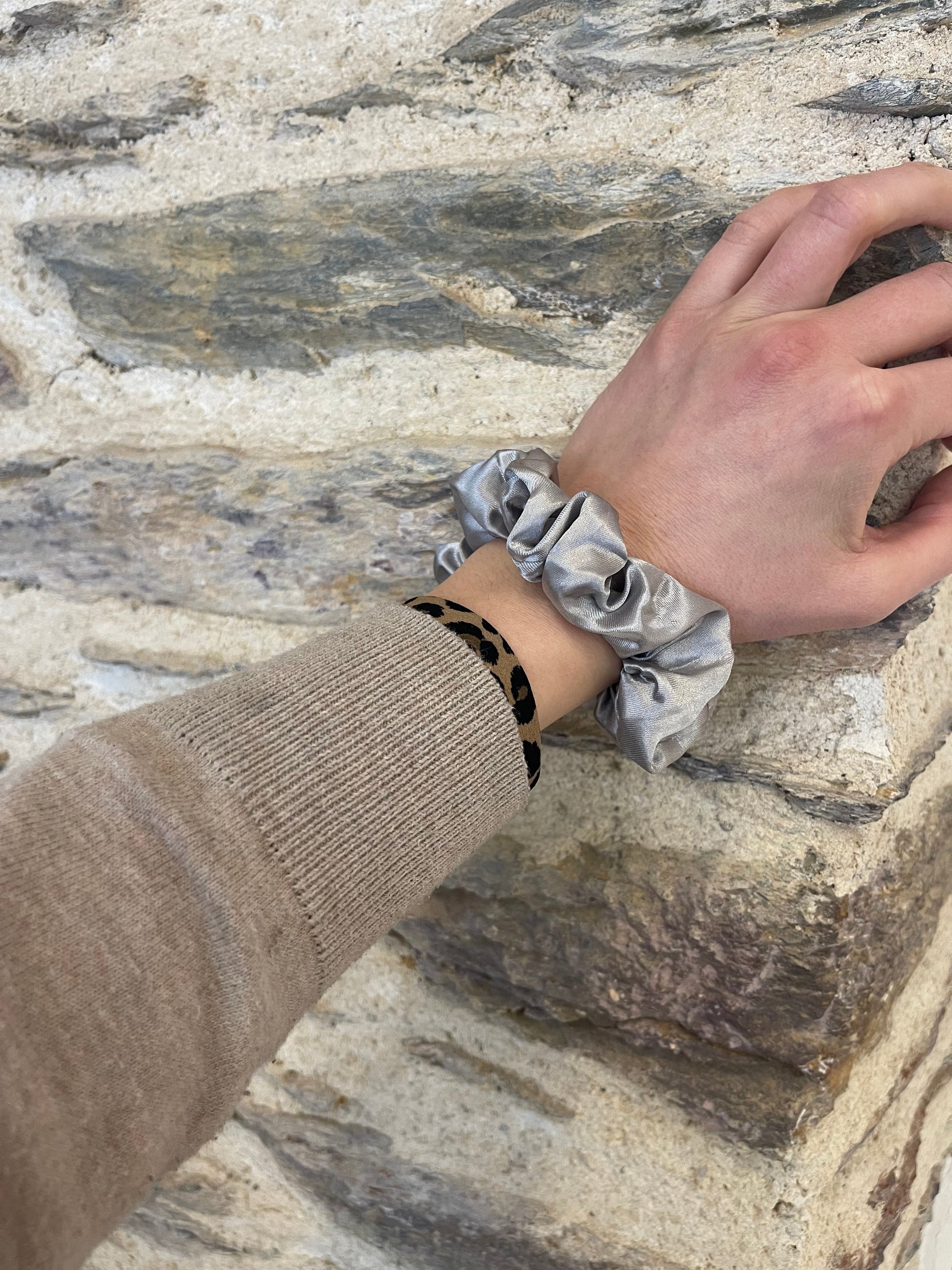 Chouchou Ève gris souris Glaia Collection