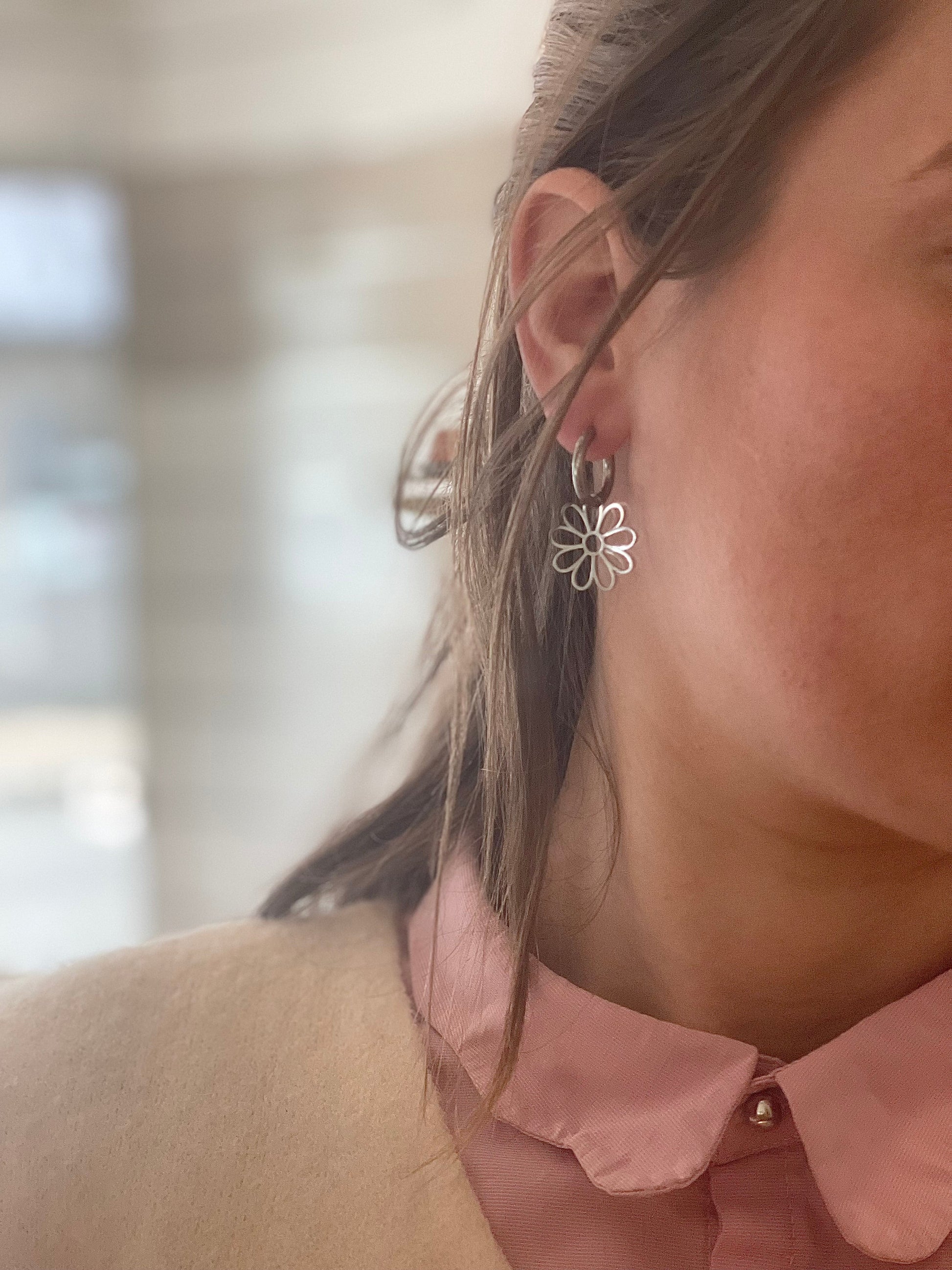Boucles d’oreilles, pétales Glaia Collection