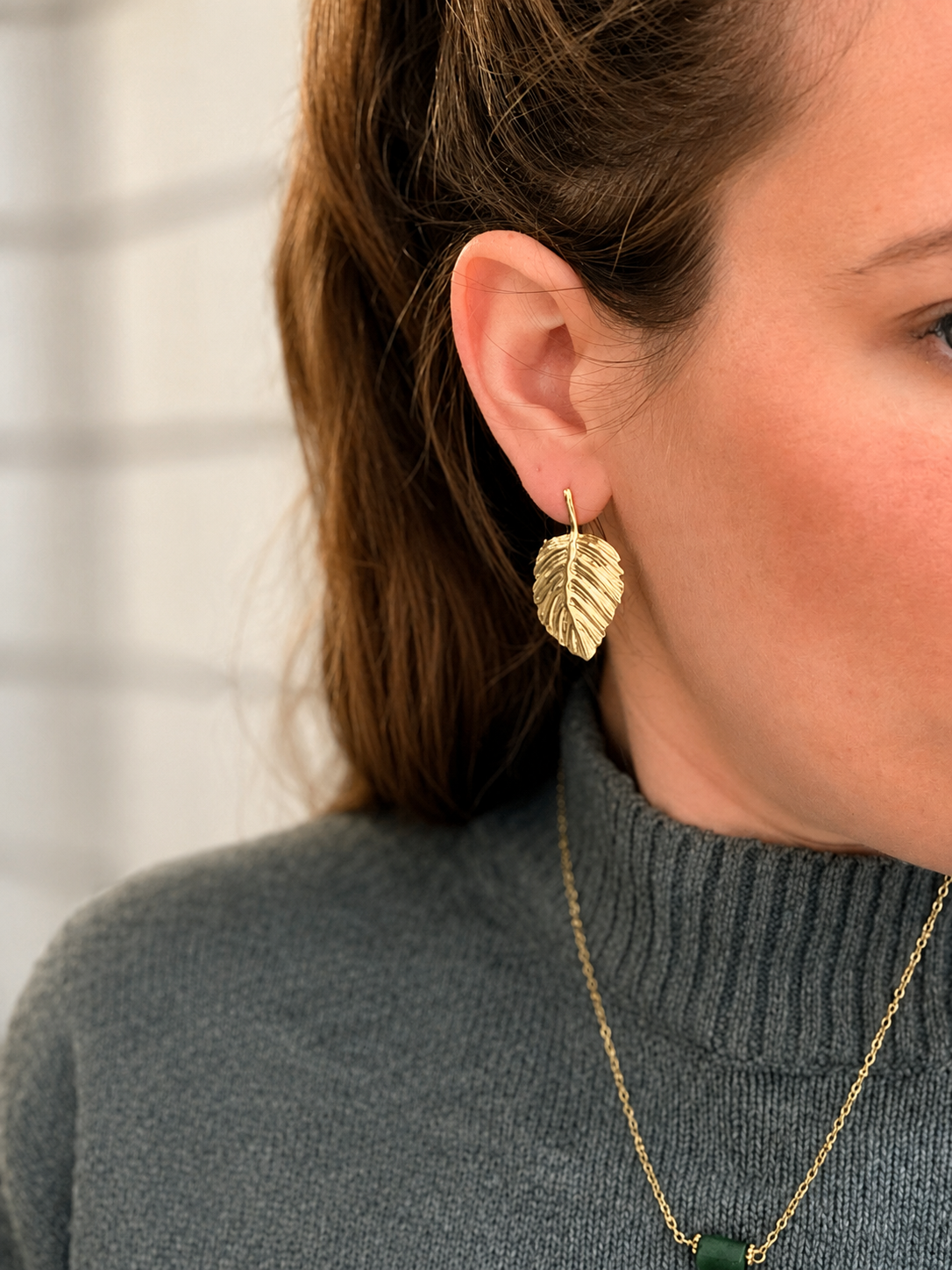 Boucles d’oreilles Feuille Glaia Collection