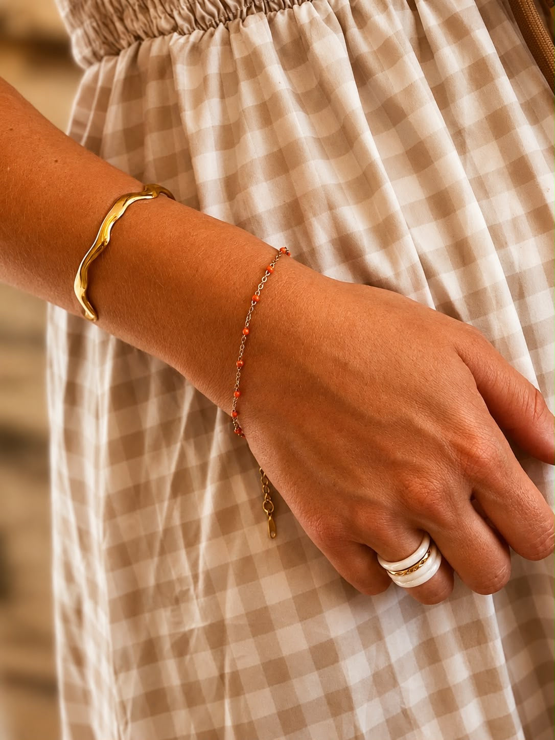 Bracelet Azélia Orange Glaia Collection