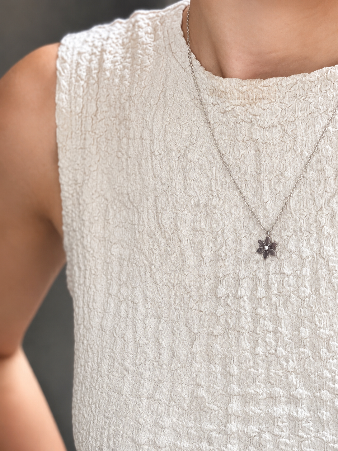 Collier Fanny finition argentee Glaia Collection