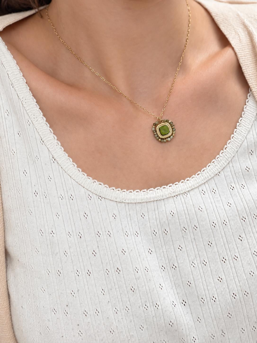 Collier Péridot — pierres naturelles Glaia Collection