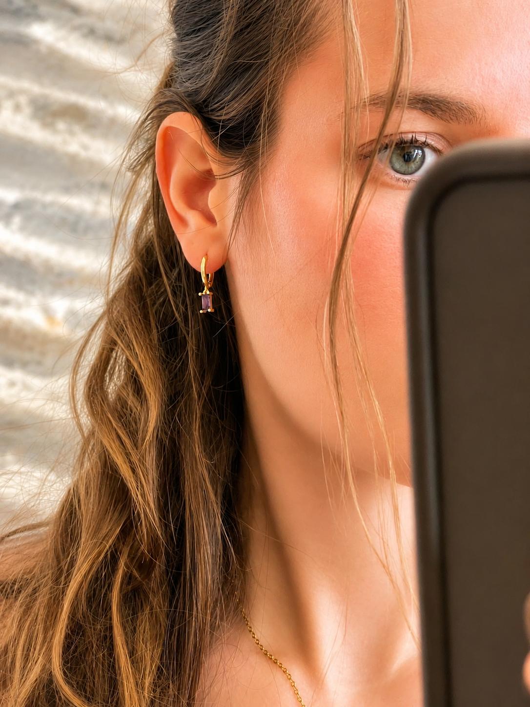 Boucles d'oreilles Grece coloris V Glaia Collection