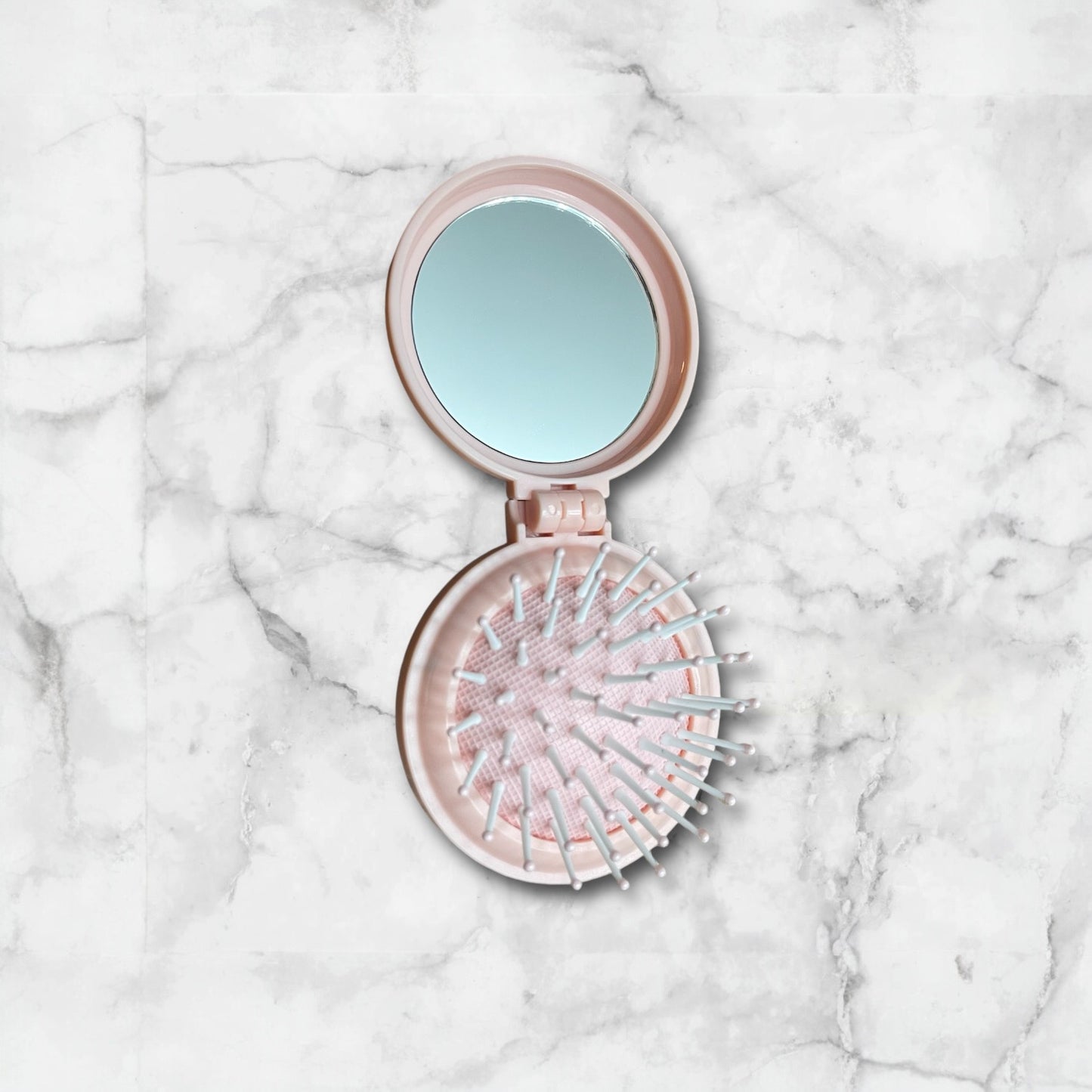 Mini peigne Aimie avec miroir Rose Glaia Collection