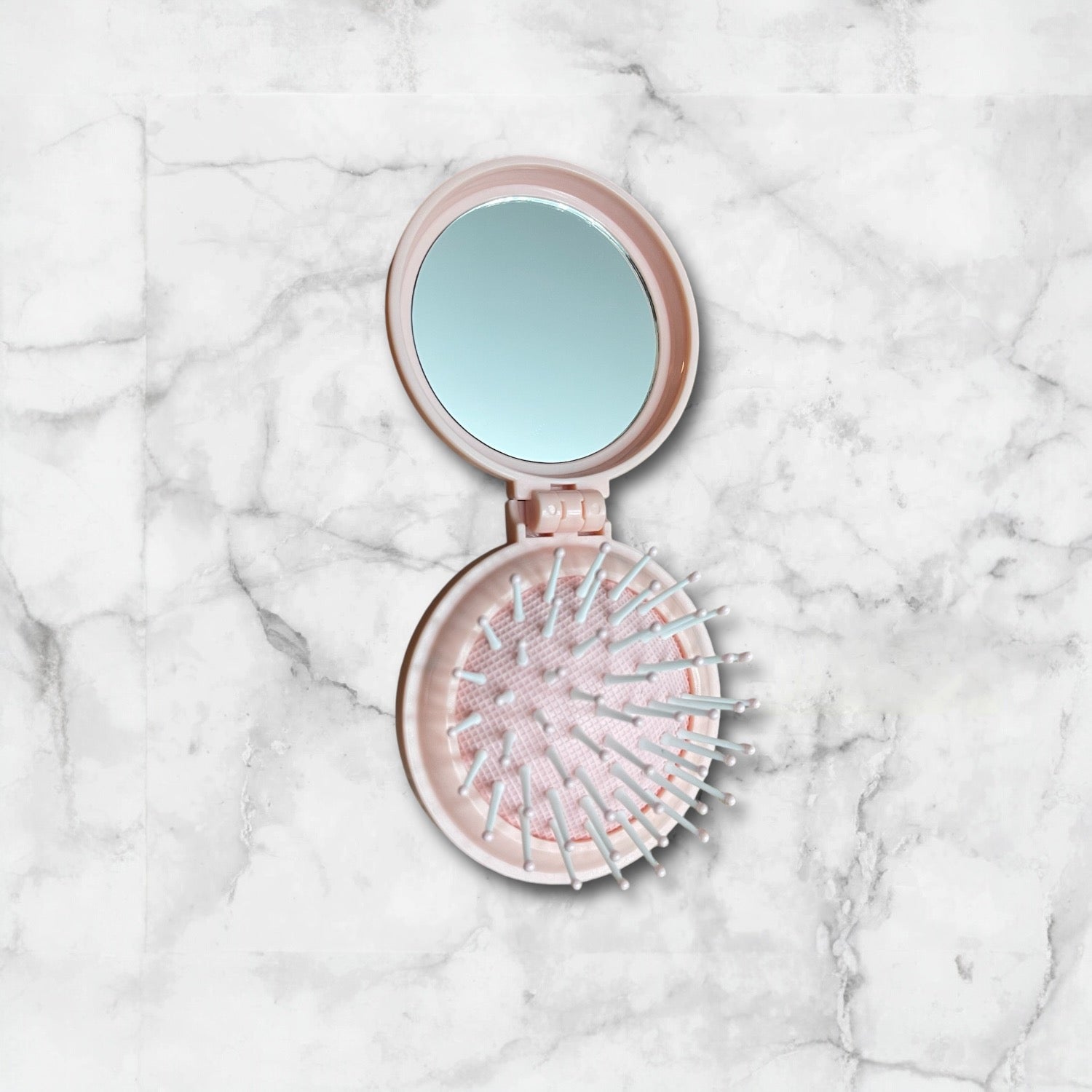 Mini peigne Aimie avec miroir Rose Glaia Collection