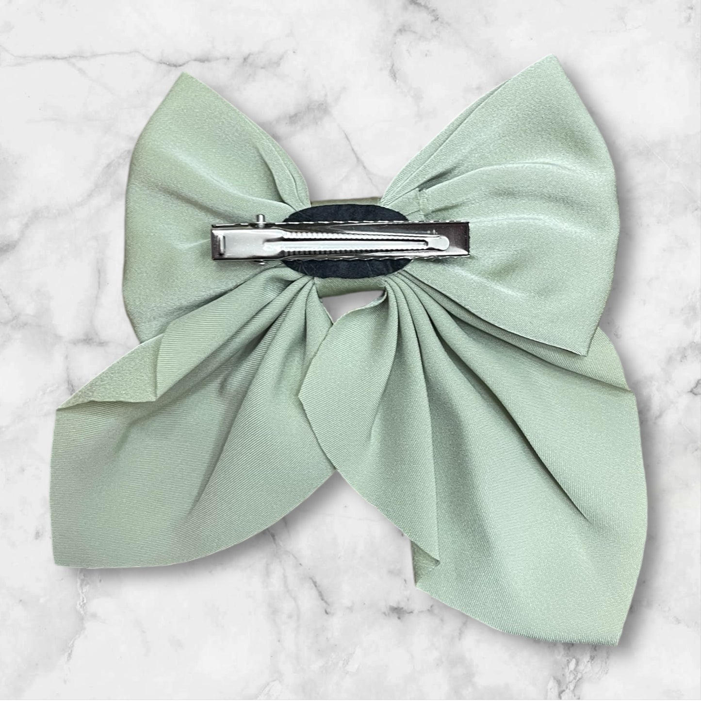 Barrette ruban Claudia Vert Glaia Collection