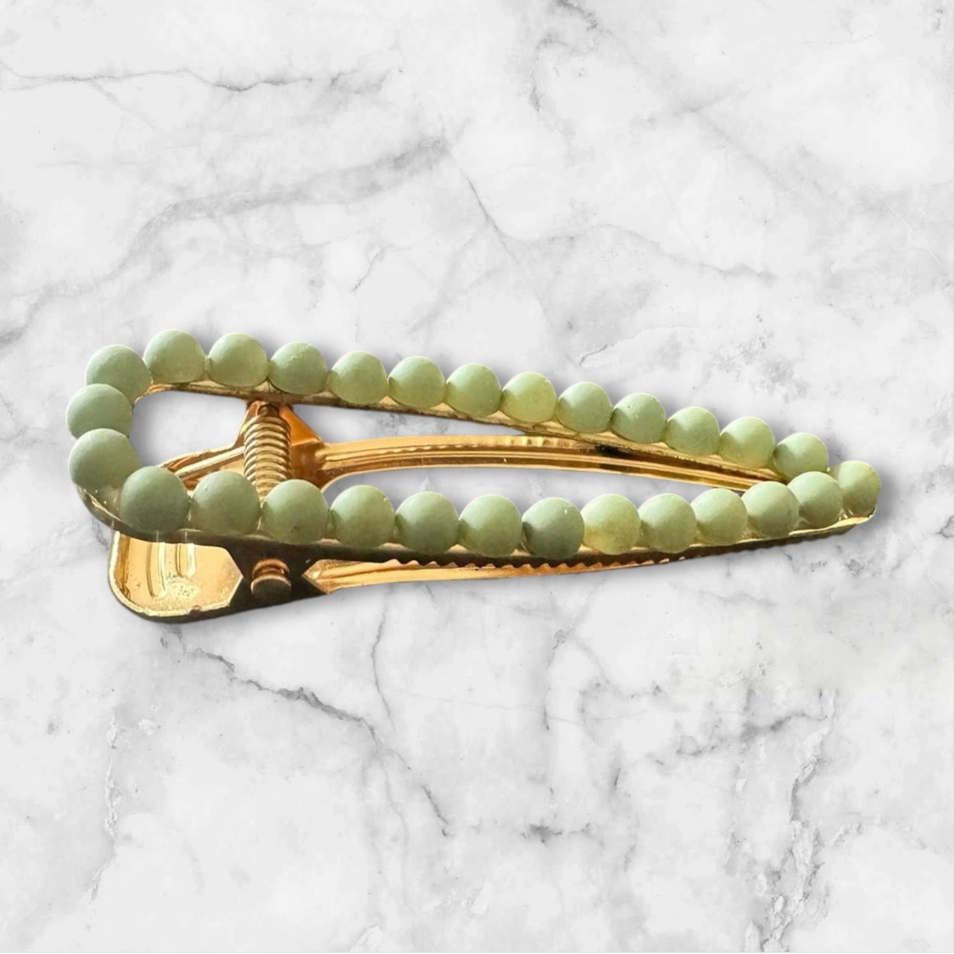 Barrette Audrey Verte Glaia Collection