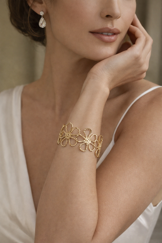 Manchette Fleur d’Or Glaia Collection