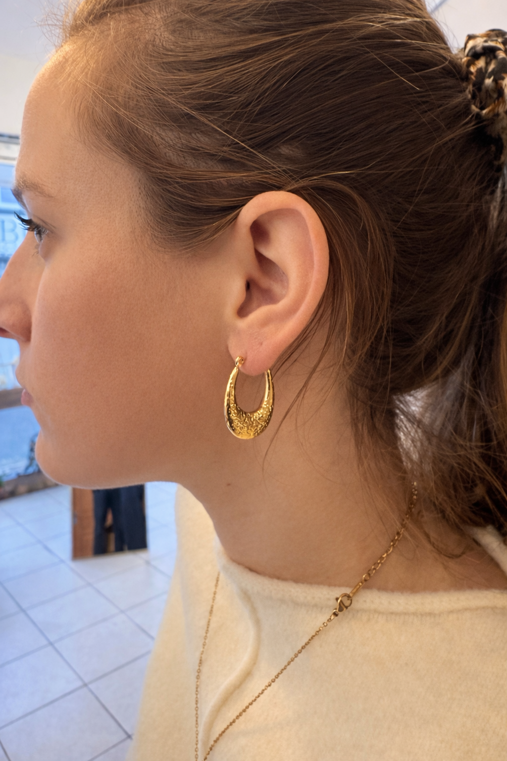 Boucles d’oreilles Luna Dorée Glaia Collection