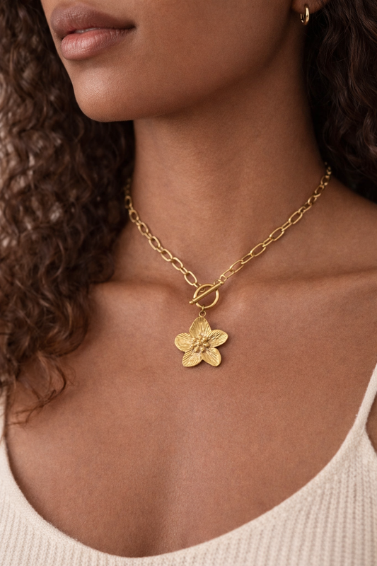 Collier Fleur d’Argent