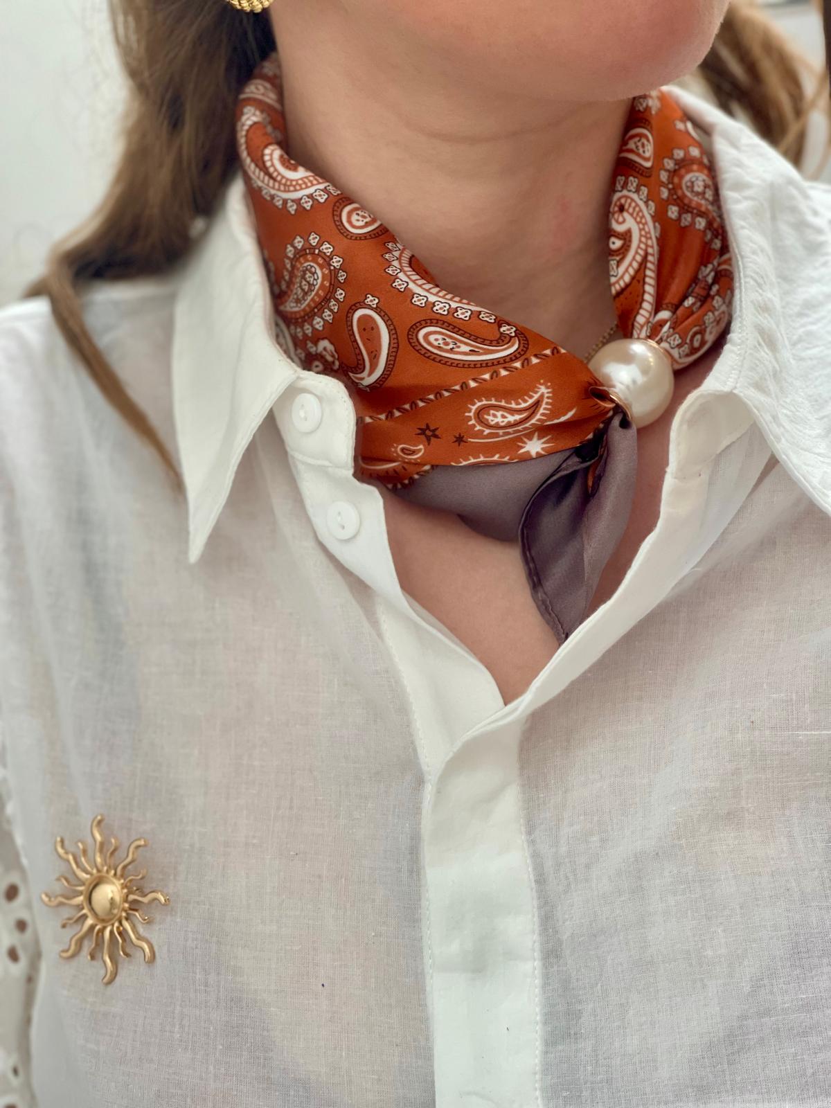 Foulard Perle coloris O Glaia Collection