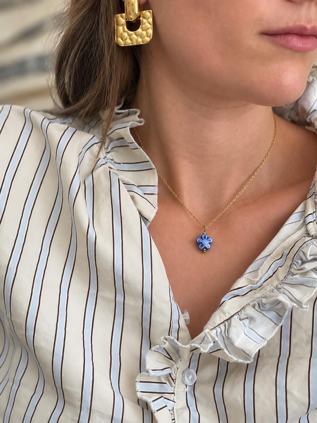 Collier Fleur Bleue Glaia Collection