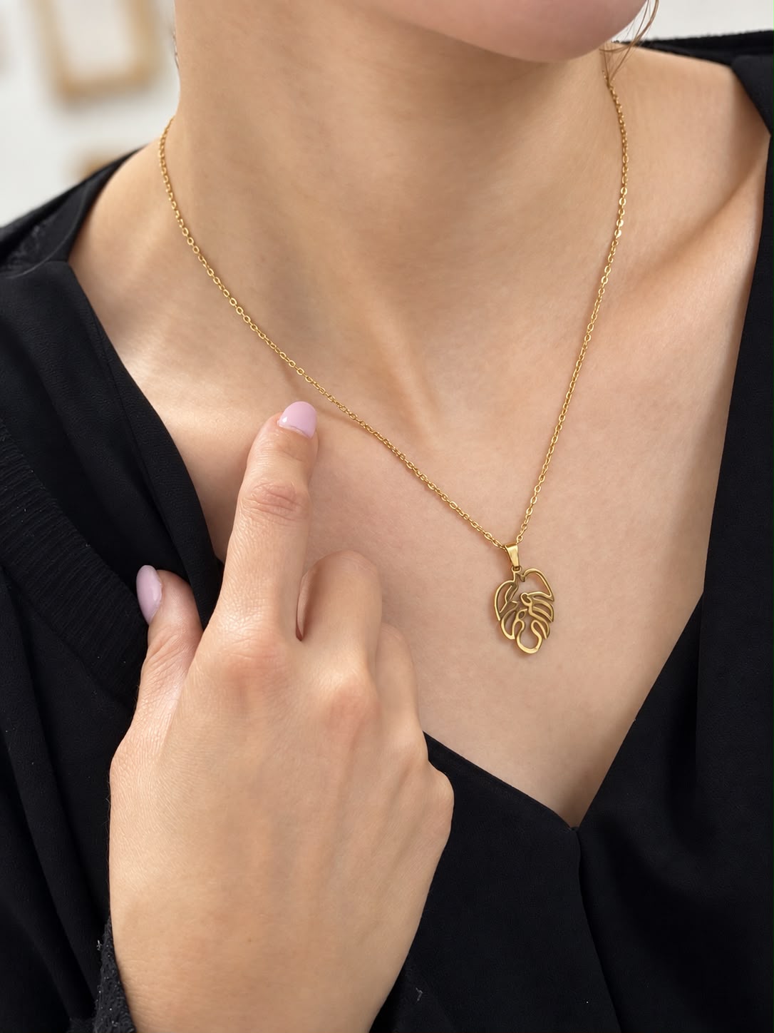 Collier Feuille Monstera Glaia Collection