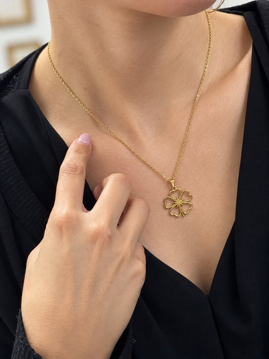 Collier Trèfle Cœurs Glaia Collection