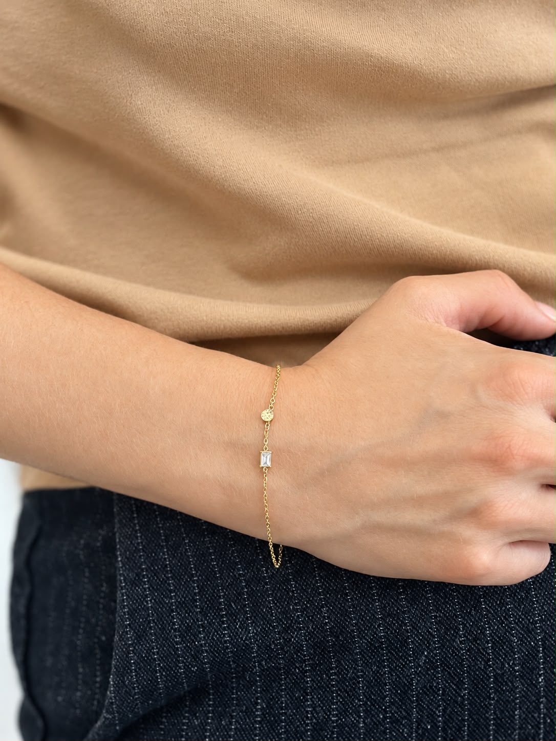 Bracelet chaîne fine — pampilles, baguette ou boussole Glaia Collection