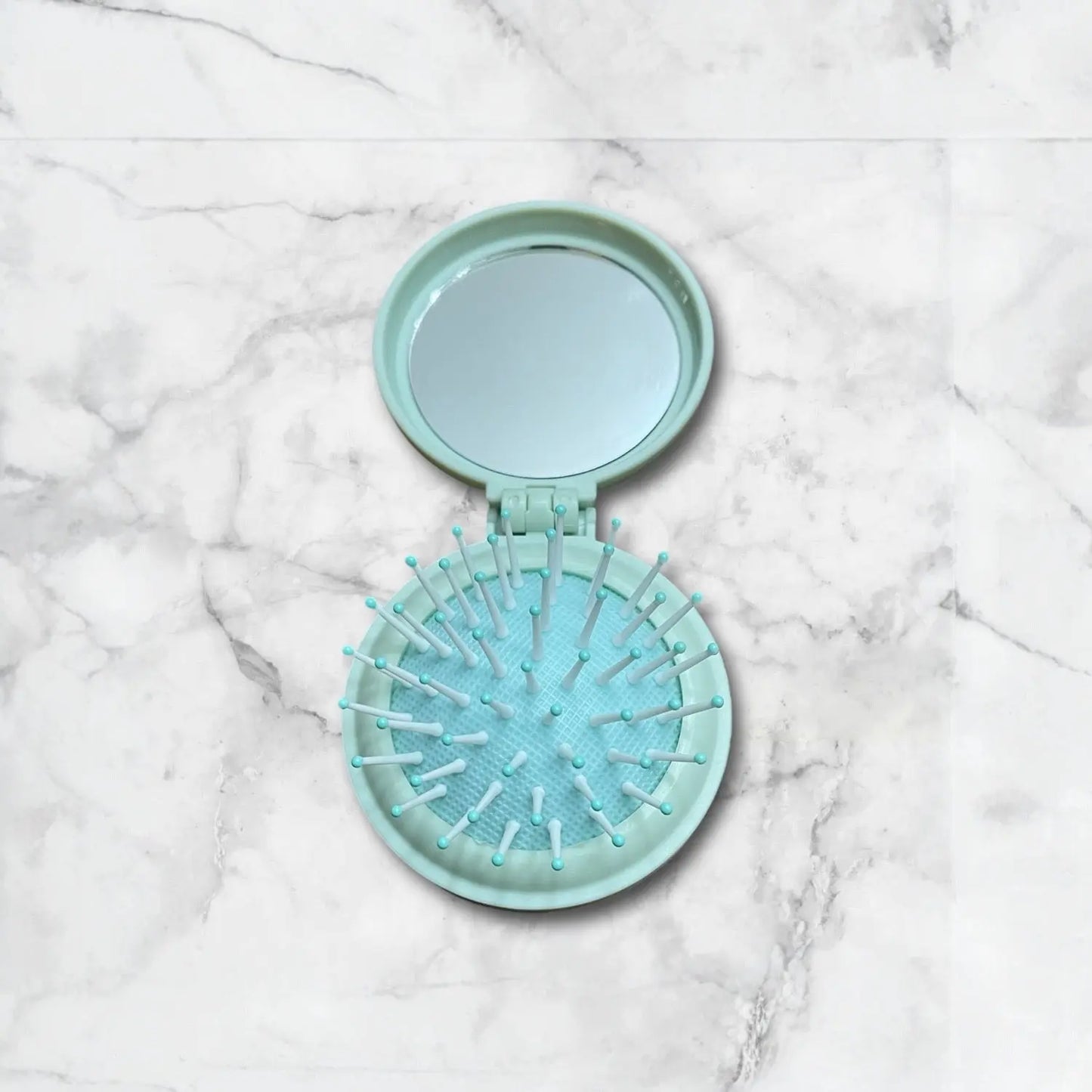 Mini peigne Aimie avec miroir bleu Glaia Collection