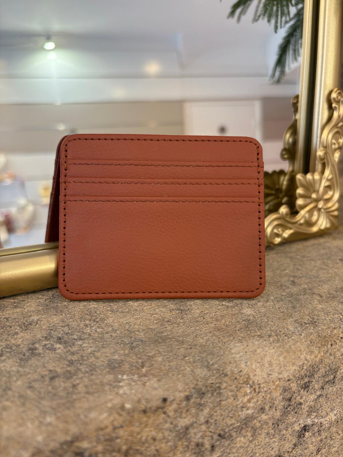Porte cartes marron Glaia Collection