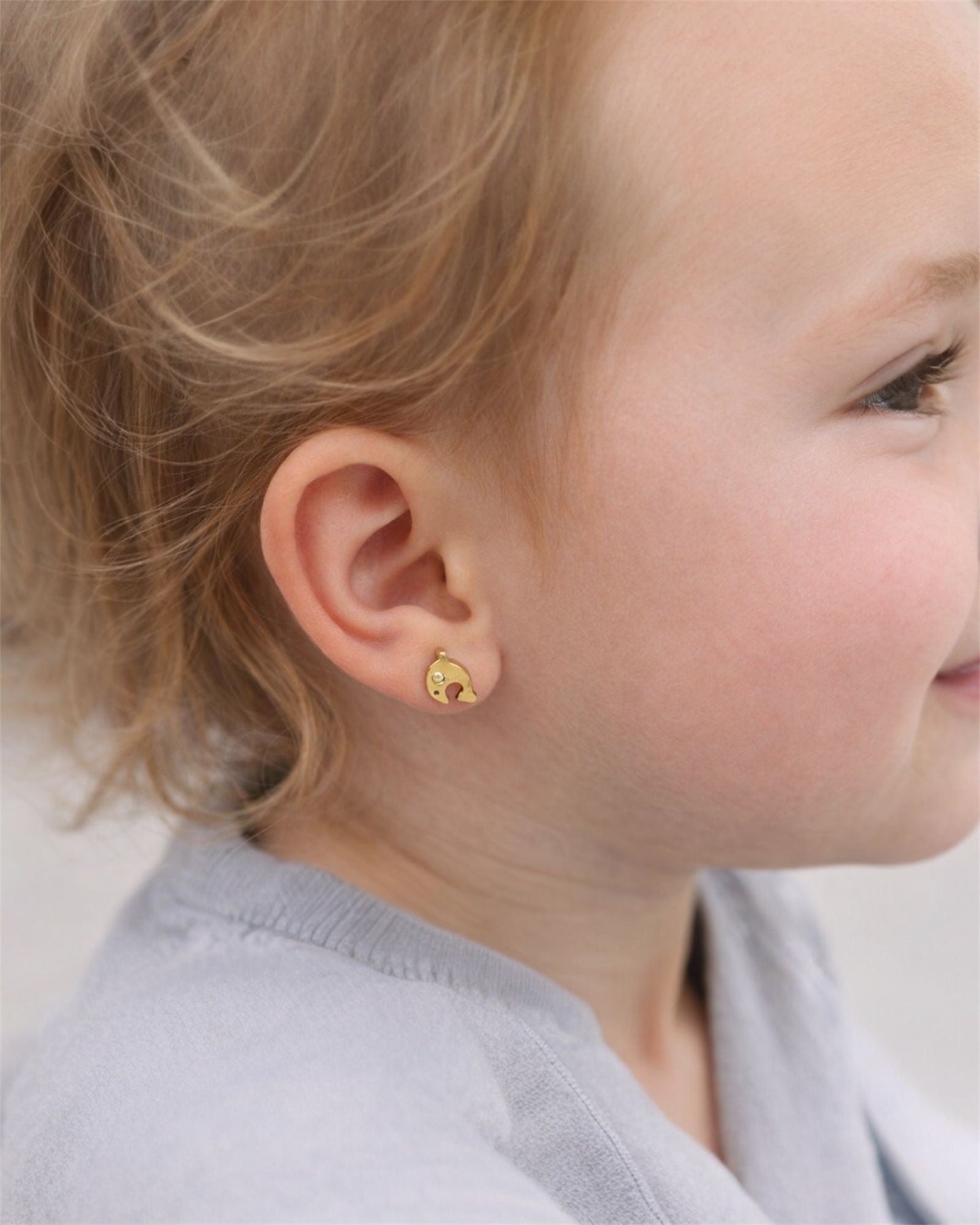 Boucles d'oreilles enfants dauphin Glaia Collection
