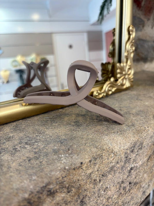 Pince sarah taupe Glaia Collection